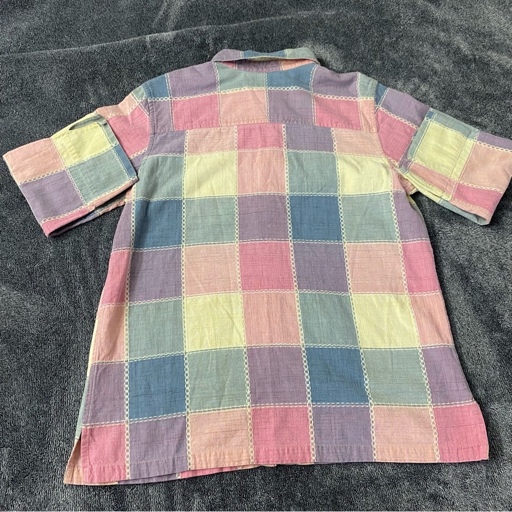Willow Ridge Pink and Purple Patchwork Plaid Shirt Spring - Easter - Pastel - Picture 6 of 10